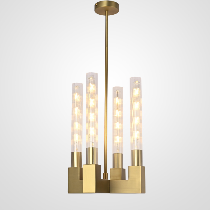 Люстра CANELLE Pendant lamp 4 Modern Brass ImperiumLoft