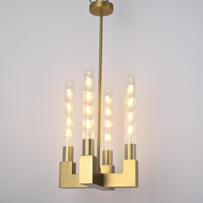 Люстра CANELLE Pendant lamp 4 Modern Brass ImperiumLoft