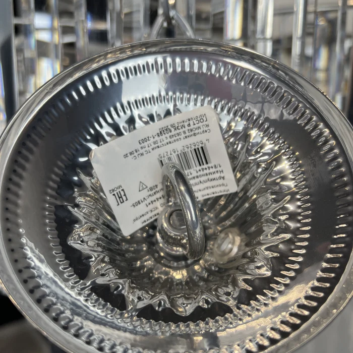 Люстра RH 1920s Odeon Clear Glass Fringe Chandelier D80 chrome ImperiumLoft