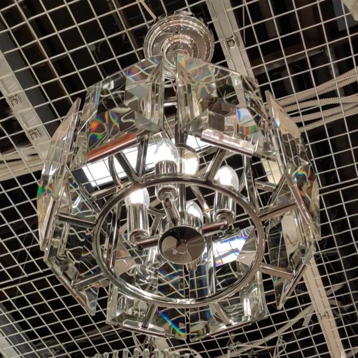 Люстра Cloyd HENRIK C4 / Ø36 см - хром (арт.10503)