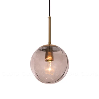 Подвесной светильник Cloyd BRINN P1 / Ø20 см - золото - дымчатый (арт.11424)