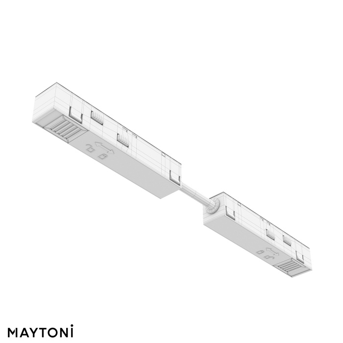 Коннектор питания прямой гибкий 5см Exility белый Maytoni TRA034CPC-42W-5
