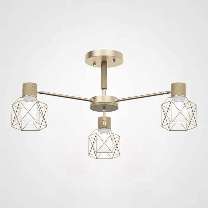 Потолочная люстра CORF B3 Champagne 3 lamps ImperiumLoft