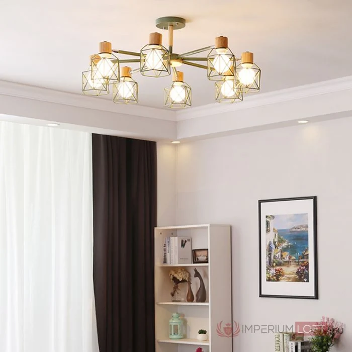 Люстра на штанге CORF B3 Champagne 3 lamps ImperiumLoft 189486-26