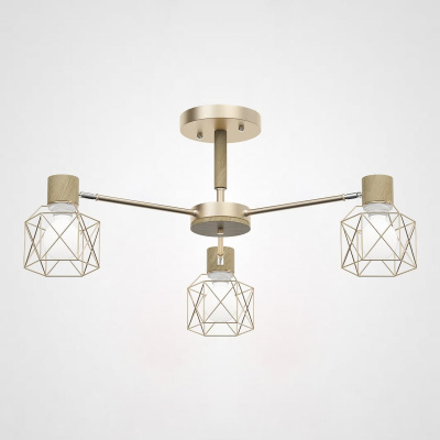Люстра на штанге CORF B3 Champagne 3 lamps ImperiumLoft 189486-26