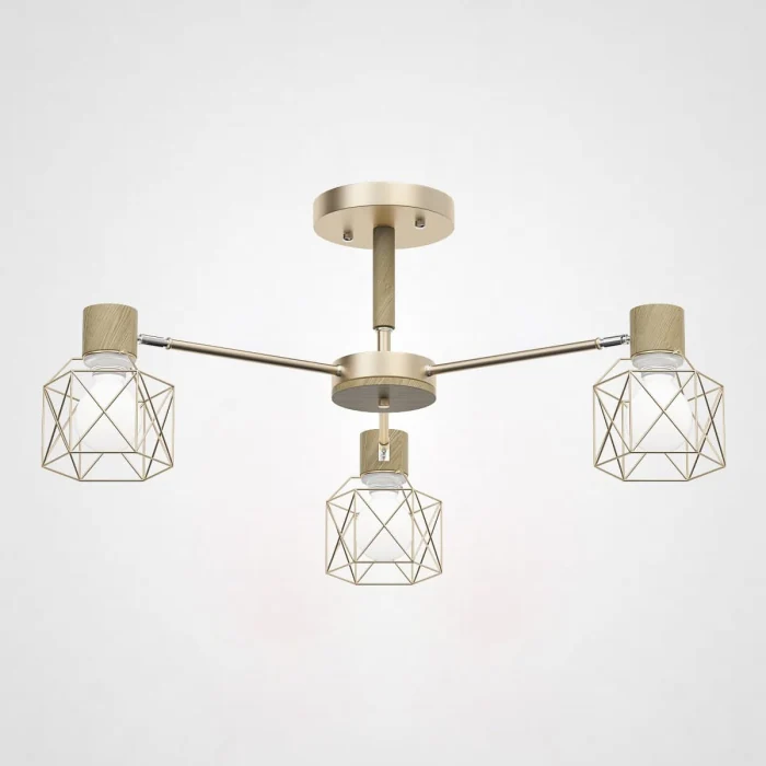 Люстра на штанге CORF B3 Champagne 3 lamps ImperiumLoft 189486-26