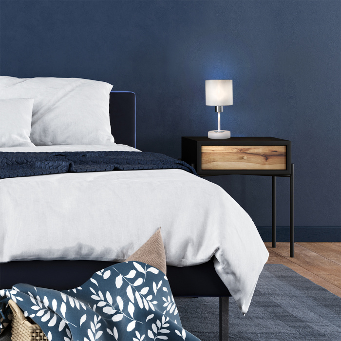 Настольная лампа DENVER ESCADA 1109/1 White/Silver