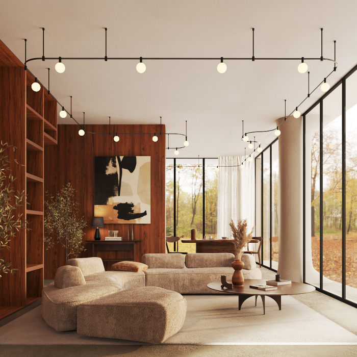 Трековый светильник Maytoni Luna TR208-1-5W3K-B