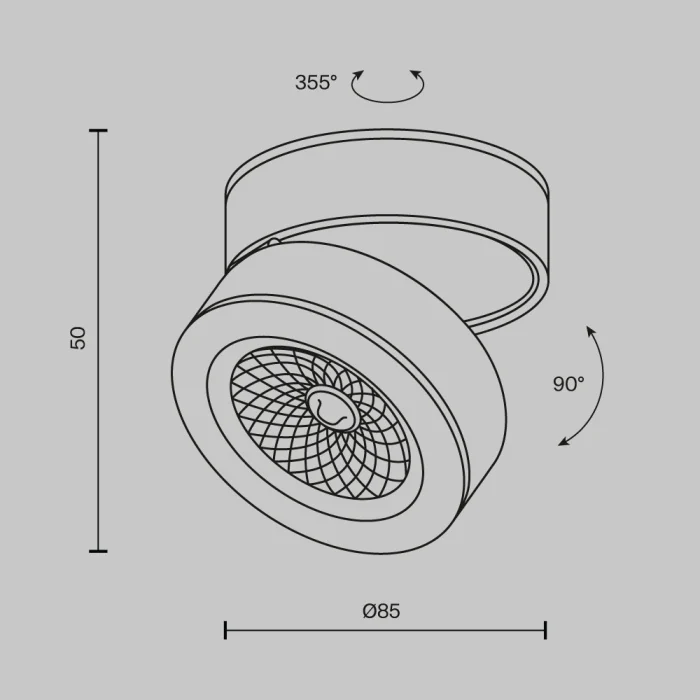 Спот Maytoni Magic C022CL-7W4K-B-1