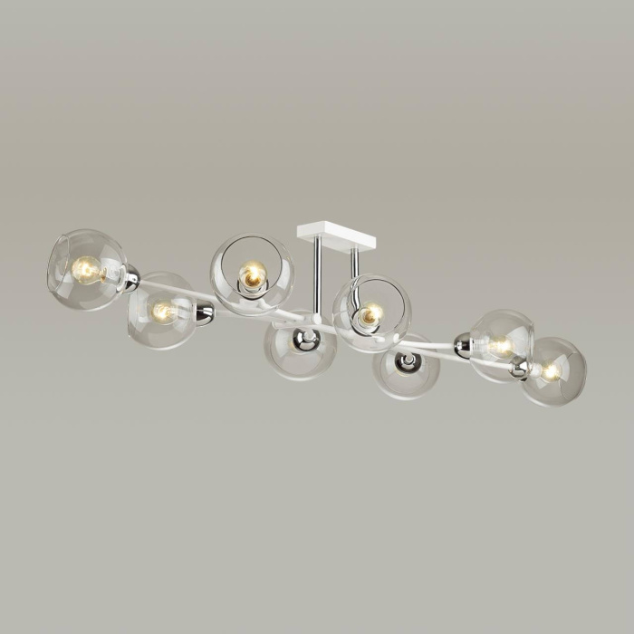 Люстра потолочная 4517/8C MODERNI LN21 165 белый, хром Люстра потолочная E14 8*40W 220V ALANA