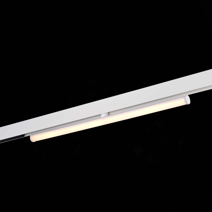 Магнитный трековый светильник Белый LED 1*10W 3000K 1 200Lm Ra>90 120° IP20 L604xW28xH8 ST803.536.10