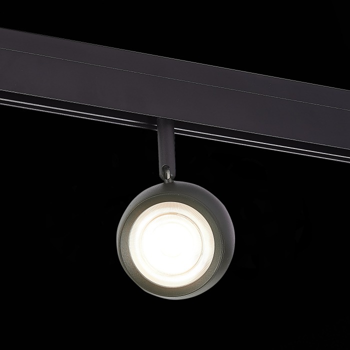 Магнитный трековый светильник Черный LED 1*10W 4000K 470Lm Ra>80 36° IP20 L120xW50xH176 ST355.446.10