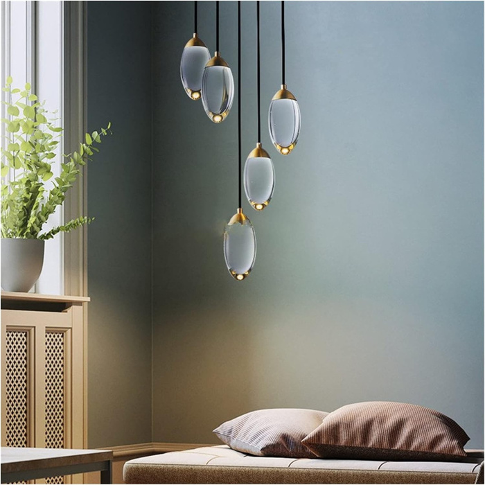 Подвесной светильник Delight Collection Celestial MT8848-5H brass