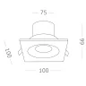 Светильник встраиваемый Белый LED 1*10W 3000K 700Lm Ra>90 60° IP44 L100xW100xH66 85-265V ST259.538.10