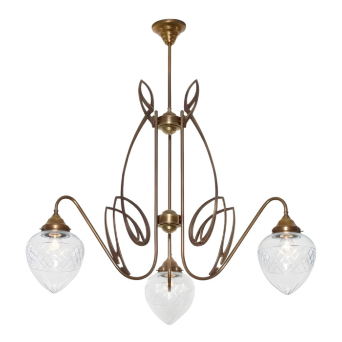 Люстра на штанге Berliner Messinglampen D108-224klB