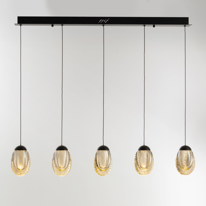 Подвесной светильник Delight Collection MD25090022 MD25090022-5B matt black/champagne