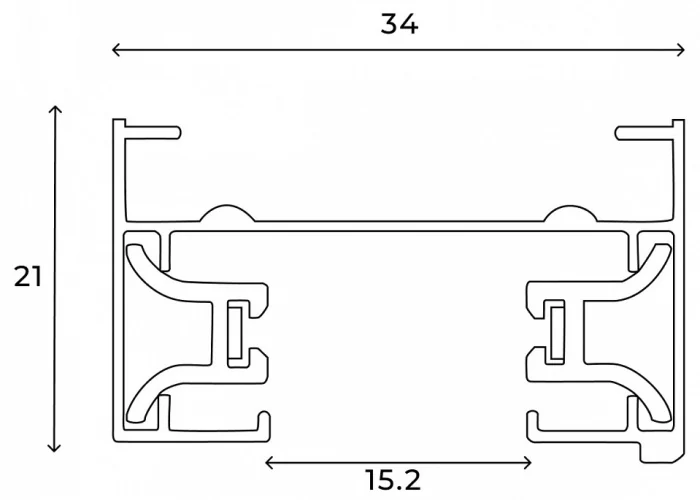 Шинопровод накладной Hesby Lighting Skylite 0026