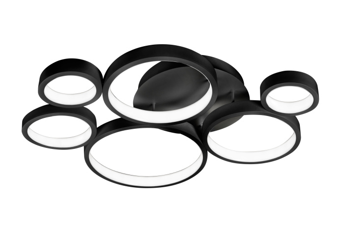 Потолочная люстра iLedex Ring Star 9004-6-X-T BK