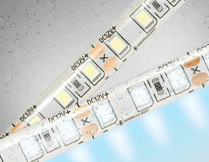 Светодиодная лента Ambrella Light GS1203 2835 120Led /9.6W m/ 12V IP65 6500K 5m/кратность резки 25mm Ambrella light GS1203
