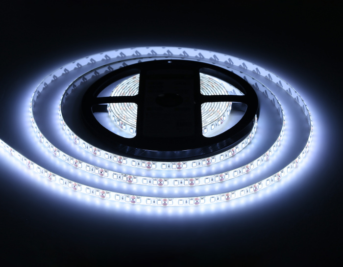 Светодиодная лента Ambrella Light GS1203 2835 120Led /9.6W m/ 12V IP65 6500K 5m/кратность резки 25mm Ambrella light GS1203