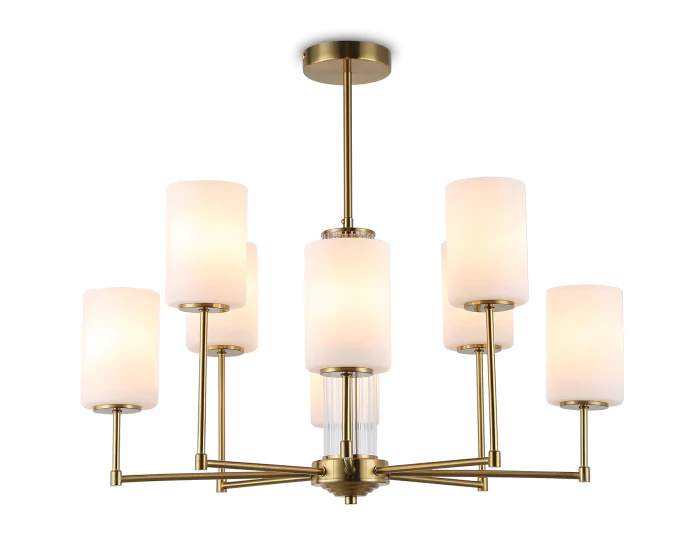 Люстра со стеклянными плафонами на штанге Ambrella light LH56217