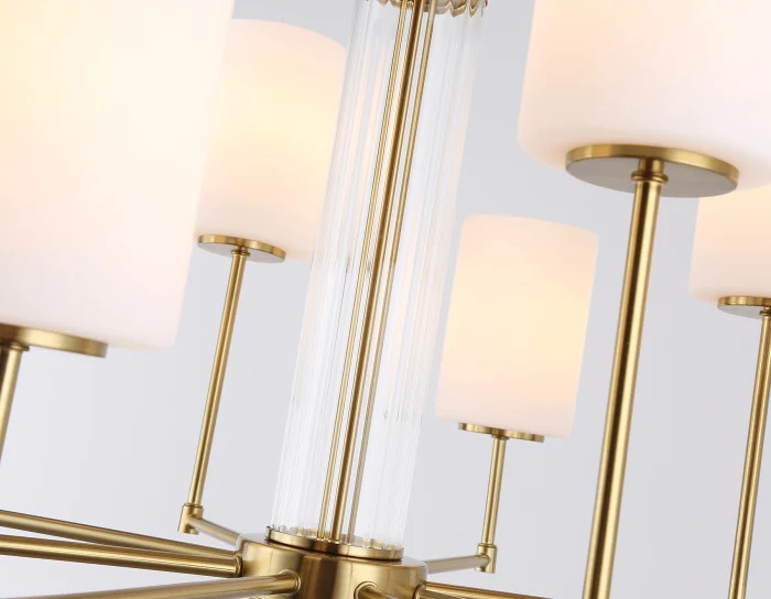 Люстра со стеклянными плафонами на штанге Ambrella light LH56217