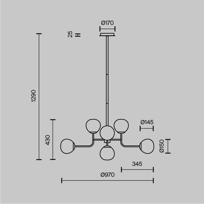 Люстра Maytoni Erich MOD221-PL-08-G
