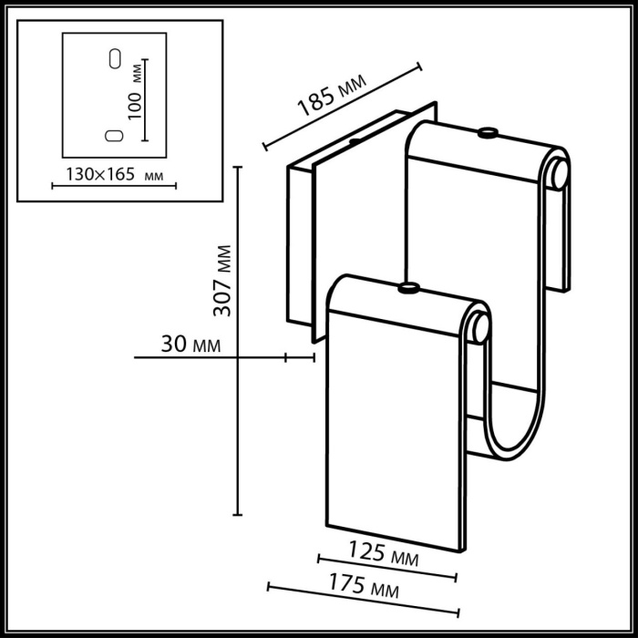 Настенный светильник Odeon Light Flow 5106/11WL