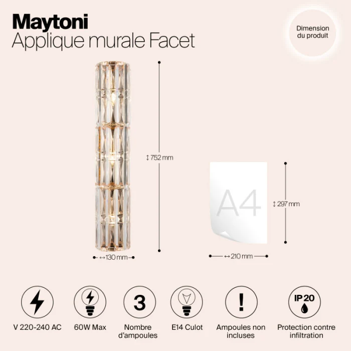 Торшер Maytoni MOD094WL-03G