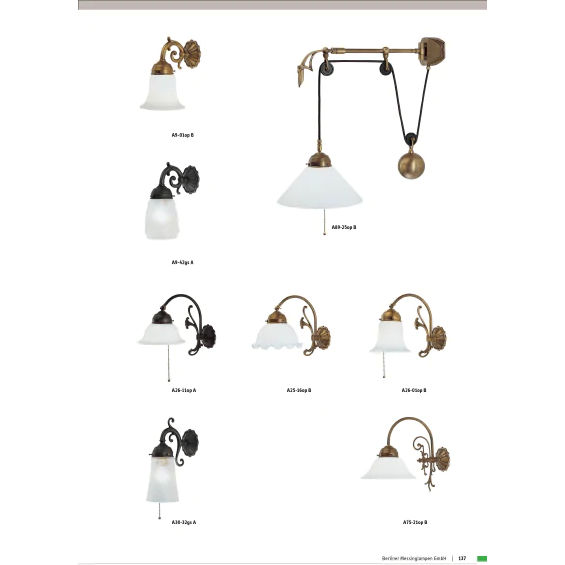 Бра Berliner Messinglampen A89-25opB