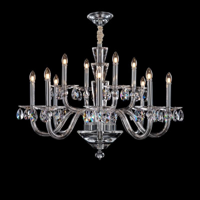 Подвесная люстра L&#039;Arte Luce Luxury Roccaforte L58312.48 с элементами из хрусталя