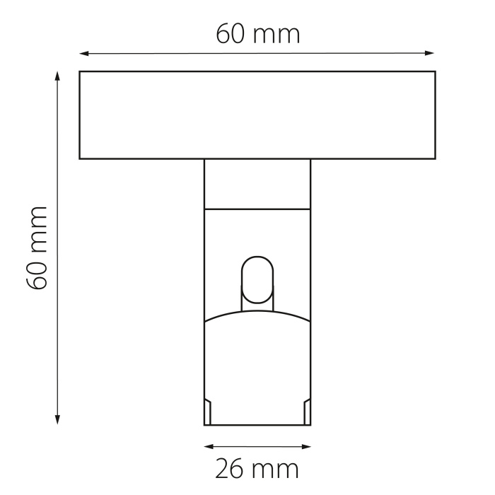 Крепление для питания 48V потолочное трековое DUE DUE Lightstar 507197
