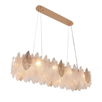 Люстра Cloyd SENEGAL-B C10 / L99 см - с золотыми листьями - золото (арт.11173)