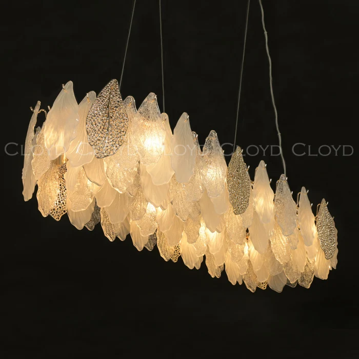 Люстра Cloyd SENEGAL-B C10 / L99 см - с золотыми листьями - золото (арт.11173)