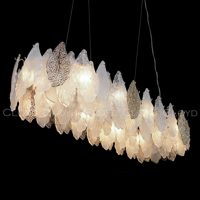 Люстра Cloyd SENEGAL-B C10 / L99 см - с золотыми листьями - золото (арт.11173)