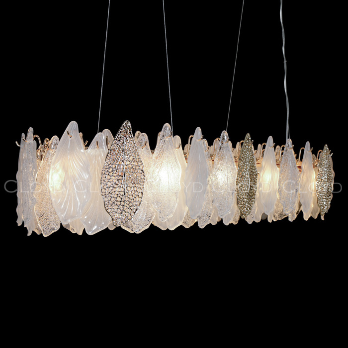 Люстра Cloyd SENEGAL-B C10 / L99 см - с золотыми листьями - золото (арт.11173)