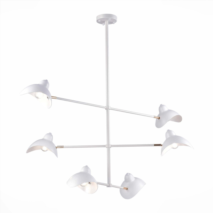 Люстра толочная ST-Luce Белый/Белый E14 6*60W SL1801.503.06