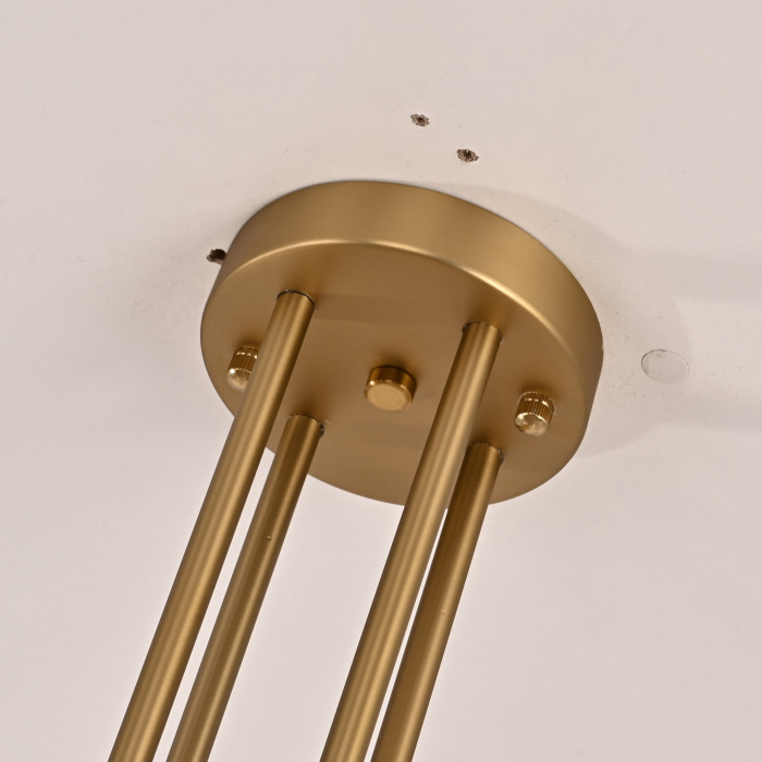 Люстра CANELLE Round Chandelier 8 Modern Brass ImperiumLoft