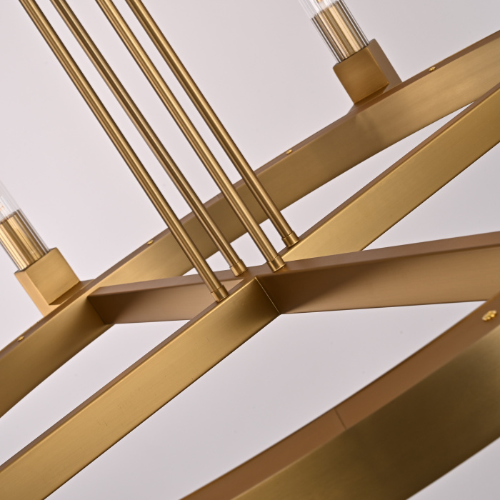 Люстра CANELLE Round Chandelier 8 Modern Brass ImperiumLoft