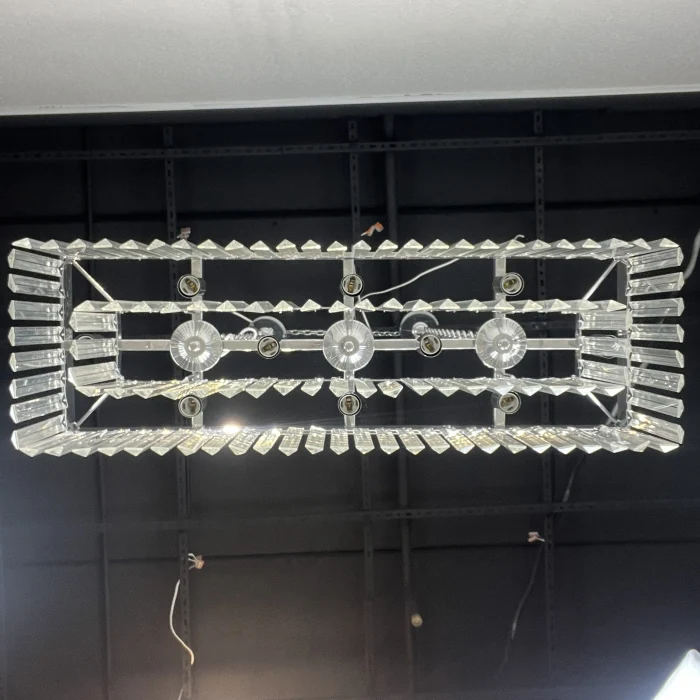 Люстра RH 1920S ODEON CLEAR GLASS FRINGE chrome ImperiumLoft