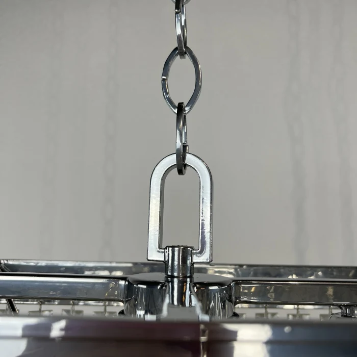 Люстра RH 1920S ODEON CLEAR GLASS FRINGE chrome ImperiumLoft