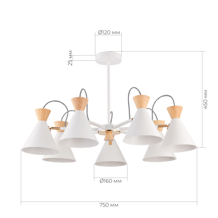 Люстра потолочная SLE125102-07 EVOLUCE