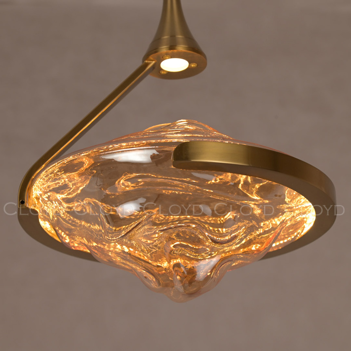 Подвесной светильник Cloyd AMALGAMA P1 / Ø28 см - золото (арт.11425)