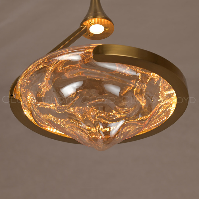 Подвесной светильник Cloyd AMALGAMA P1 / Ø28 см - золото (арт.11425)