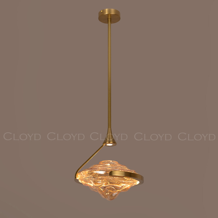 Подвесной светильник Cloyd AMALGAMA P1 / Ø28 см - золото (арт.11425)