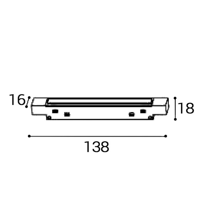 Соединитель линейный Italline IT012-5040 black
