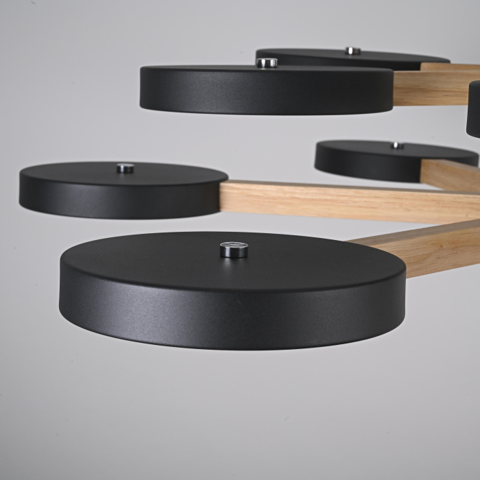 Подвесная люстра TURNA DBL L12 Black ImperiumLoft