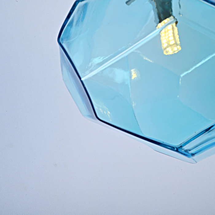Подвесной светильник Color Ice Cube Pendant JEVIO 1 Голубой ImperiumLoft