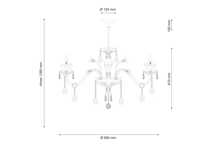 Люстра подвесная Lucia Tucci Ashanti 1250.10 blu