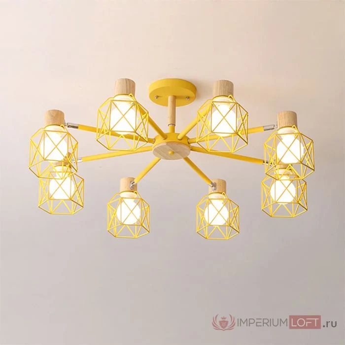 Люстра на штанге CORF B3 Champagne 5 lamps ImperiumLoft 189487-26